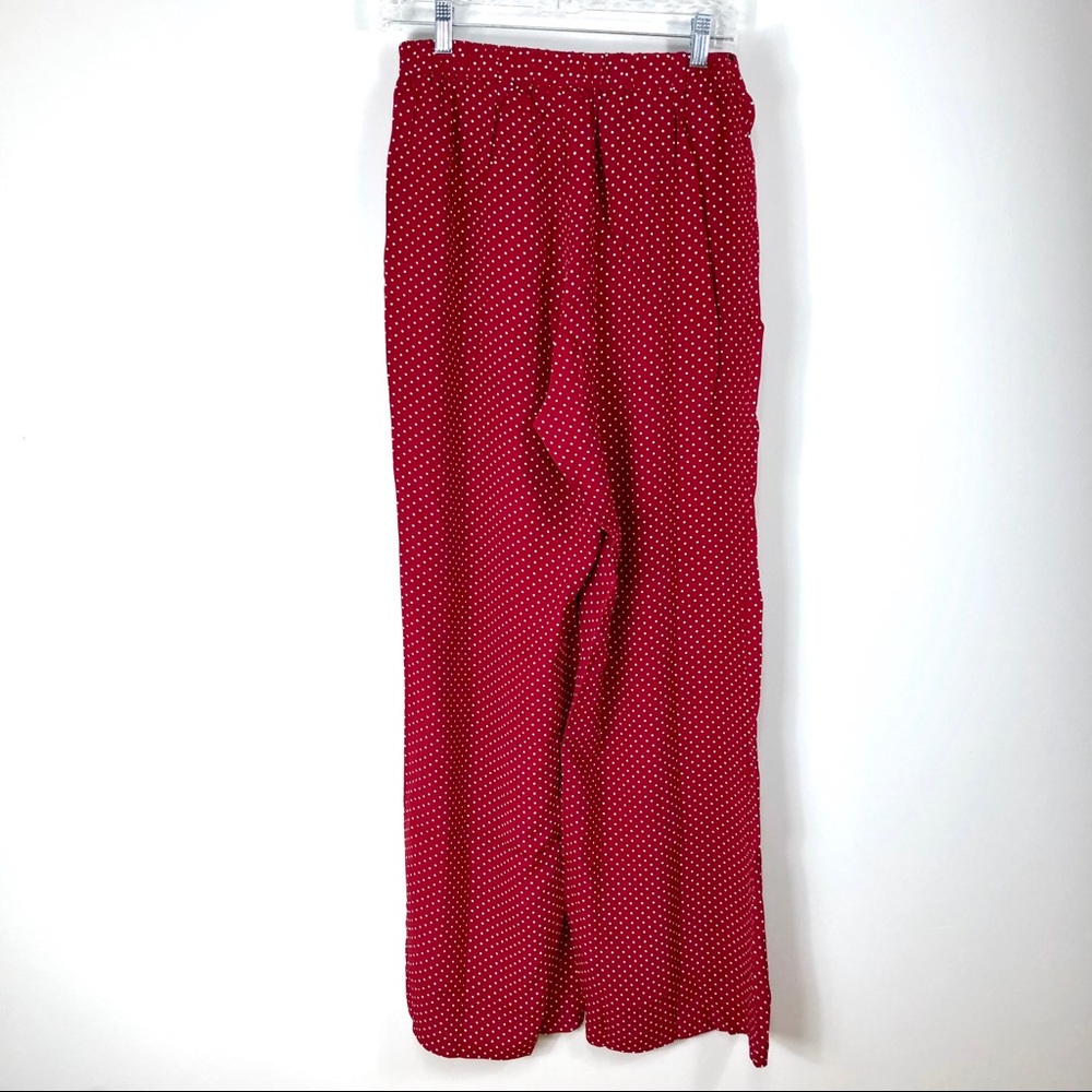 Sage the Label‎ Red Polka Dot hi-waist wide leg